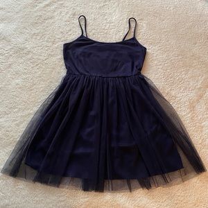 Navy blue dress w/ tulle